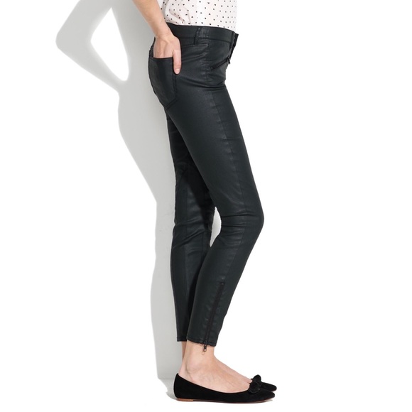 Madewell Denim - Madewell Skinny Ankle Coated Motorcycle Jeans